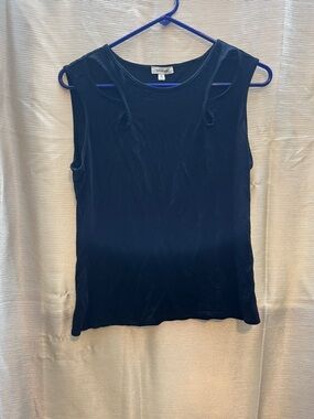 Max Studio Black Velvet Tank Top